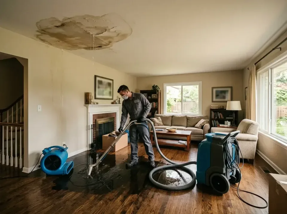 attic-pipe-burst-ceiling-drip-008 — frequently asked questions, Water Damage Restoration & Carpet Care in Centralia, IL